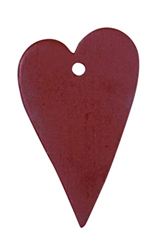 ChristbaumanhÀnger Herz 21 10 x Holz Herz Dunkelrot ca. 6x3,5 cm GeschenkanhÀnger Baumschmuck...