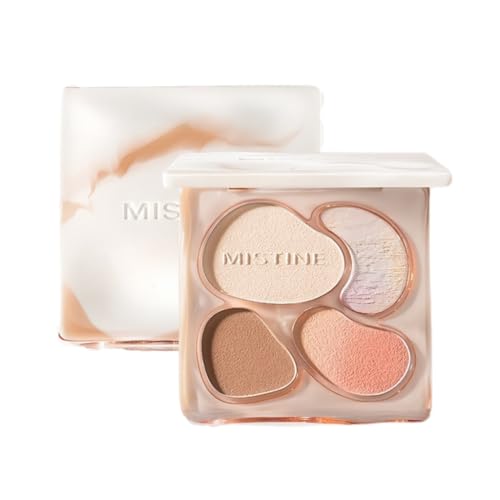 MISTINE �n�C���C�g �V�F�[�f�B���O�p���b�g 2in1 ���@�\ �n�C���C�^�[ �`�[�N���p �i�`���������F �t�F�C�X�J���[ �����Ԏ��� ���� ���S�Ҍ��� ���탁�C�N �����R�X�� TikTok �l�C (01 �p�[���T���V���C��)