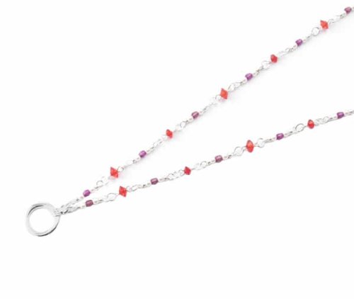 Image of Calabria Eyeglass Necklace Holder for Women - Beaded Glasses Chain with Secure Loop | Eyewear Holder Necklace for Glasses