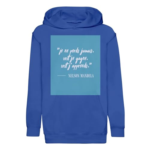 Sweat à capuche enfant Mandela robuste anti-bouloche pull résistant