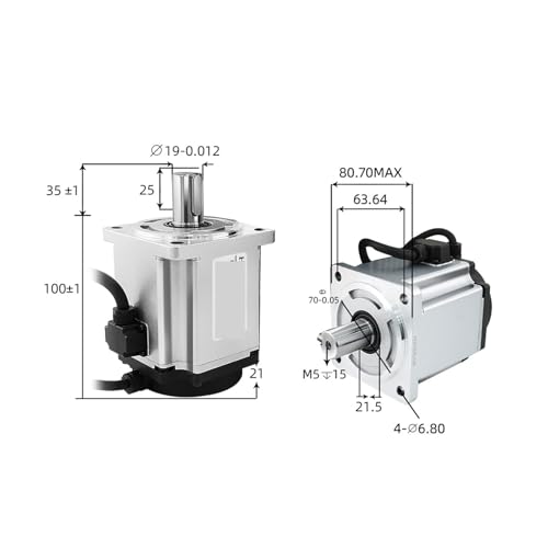 Servomoteur 80SS75 pour équiper l'atelier de création robotique d'un artisan - 3