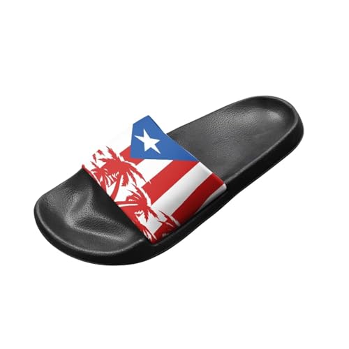 Stylish Flag Printed Slippers for Men Indoor - Quick Drying Beach & Pool Slide Sandals, Non-Slip Comfort Shower Shoes2