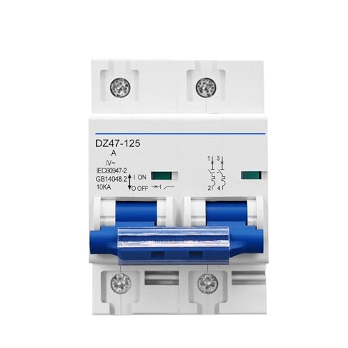 Disjoncteur AC 2P 80A boîtier robuste haute durabilité pour réseau 240V/415V