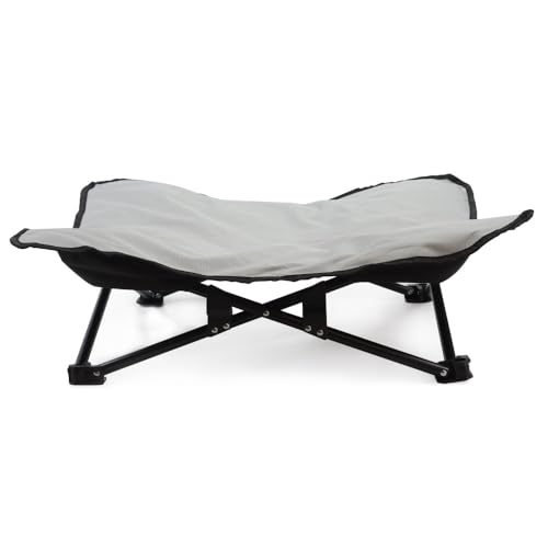 TAIUTYUアウトドアキャンプ用ペットベッド 折りたたみ式 犬小屋 キャンプ用テント 防湿 猫用キャンプ用ベッド ポータブル コンパクト 通気性 (大きい,ライトグレー)