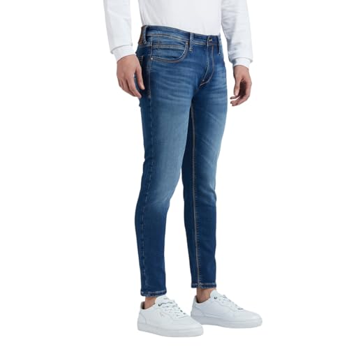 Image of Pepe Jeans Men's Tapered Fit Jeans | Mid Rise | Chinox | Jeans for Man