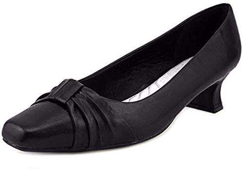 Easy Street Women's Waive Pump, Black Patent, 7.5