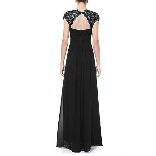 Uillui Womnes Gowns and Evening Dresses for Wedding Guest Fairy Lace Crochet Chiffon Maxi Dresses Formal Evening Party Gowns4