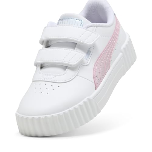PUMA Carina Shoes Sneaker, White-Rose Mauve-Cool Weather, 11 US Unisex Little Kid2