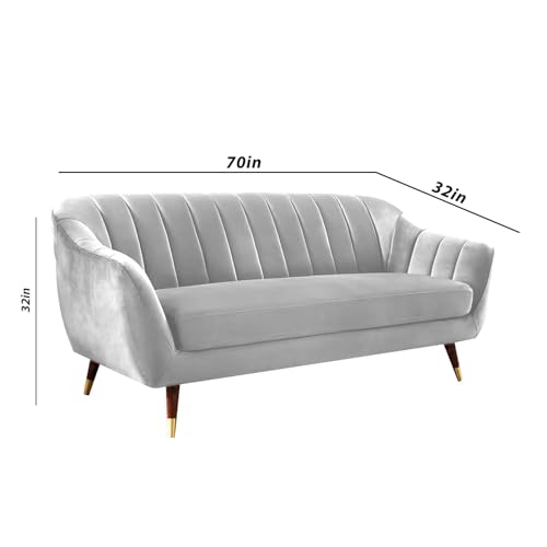 Image of Atticus 3+2 Seater Sofa Set for Living Room (Grey Colour) Premium Fabric Sofa