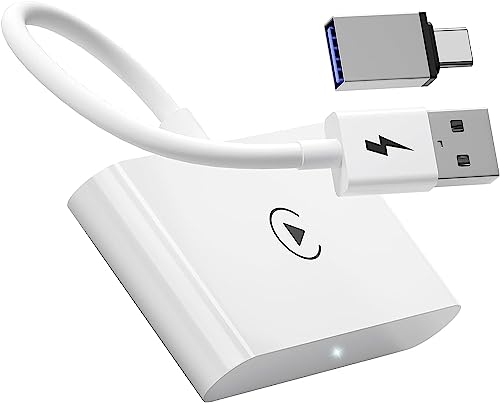 Wireless CarPlay Adapter,Wireless Carplay Dongle,Plug & Play 5GHz WiFi Online