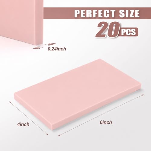Image of Linoleum Blocks for Printmaking Supplies - 20PCS 4 inchx6 inchRubber Linocut Block Printing Kit for Stamp Carving, Soft Relief Printing Linoleum for DIY Crafts & Art Projects