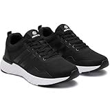 Tênis Ortopédico Feminino Academia Casual Running Corrida (PRETO/PRETO, BR, Adulto, Numérico, 35)