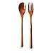 chenran Accesorios Cuchara De Bambú De Madera for La Cocina Utensilio De Cocina Herramientas Cucharadita De Sopa 2 PC/Set Cucharas Regalo (Color : W)
