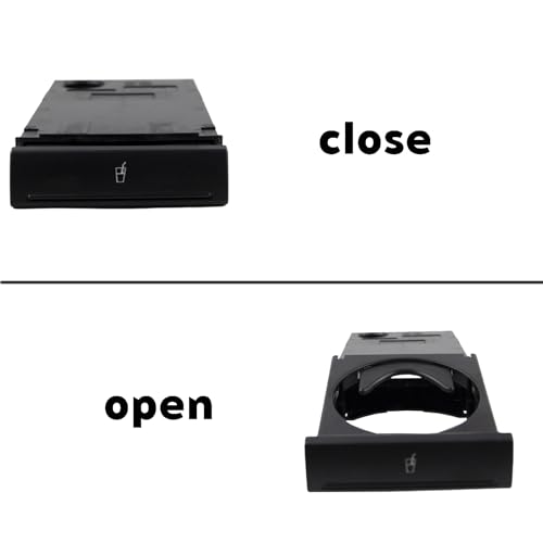 Portavasos para tablero delantero negro compatible Audi miniatura 4