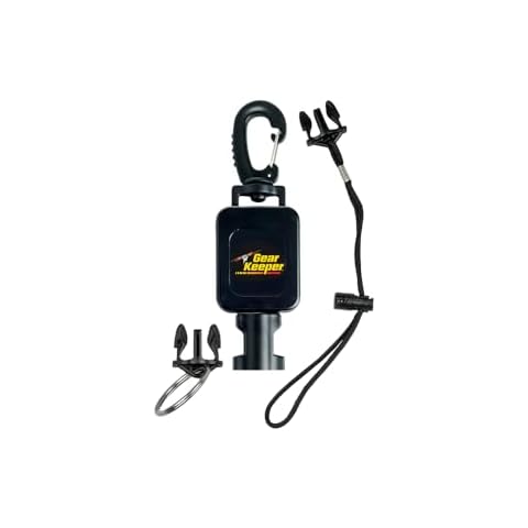 Gear Keeper Hammerhead Industries RT4-5914 Medium Mount Scuba Flashlight Retractor | 1pk Scuba Retractable Clip | Scuba Diving Accessories | Swiveling Snap Clip with Q/C-II Split Ring Accessory Cover
