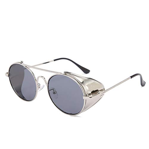 YIERJIU Sonnenbrillen Goggles Steampunk Sonnenbrille Männer Vintage Retro Windschutzscheibe Punk Gothic Sonnenbrille Retro Dampf Punk Brille Goggles Uv400,h Cover