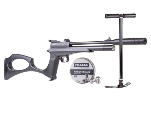 Diana Bandit Black PCP Air Pistol, Pellet and Pump Combo