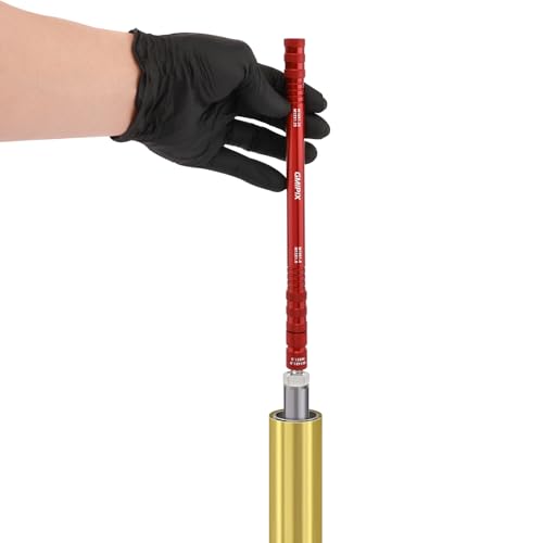Image of 6 in 1 Fork Damper Rod Bleed Tool M10 x 1.0 /1.25 M12 x 1.0 /1.25 M8 x 1.0 M14 x 1.0 Motorcycle Fork Damper Rod Bleed Repair Tool (Red)