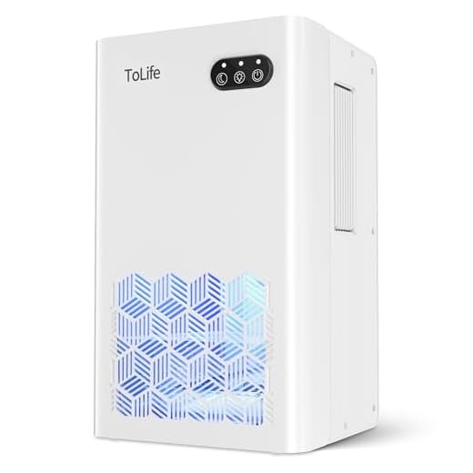 Dehumidifier, ToLife Dehumidifiers for Bedroom, 95 OZ Water Tank, (950 sq.ft) Quiet Small Dehumidifiers for Basement Home Bathroom with Auto Shut Off, 7 Colors LED Light, White