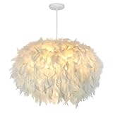 🍃 [PLUMES TISSÉES À LA MAIN] : de gros morceaux de plumes d'oie soigneusement sélectionnés, de couleur blanc pur, uniformes et pleins, difficiles à tomber, doux et confortables, résistants aux hautes températures, tissés à la main répartis en plusieurs couches, ce qui rend l'éclairage est plus doux.