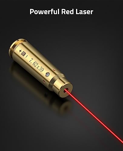 Image of CVLIFE Bore Sight Laser 223 5.56mm /9mm /.243.308 /12Gauge /7.62x39mm /.45acp Red Laser Bore Sighter with Batteries