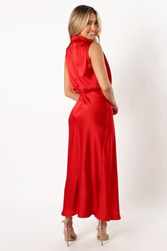 Image of Petal & Pup Women's Anabelle Halter Neck Midi Dress