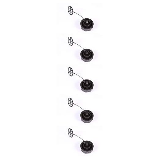 Husqvarna 5 Pack Genuine 530014347 Fuel Cap w Retainer Fits Poulan & Poulan Pro