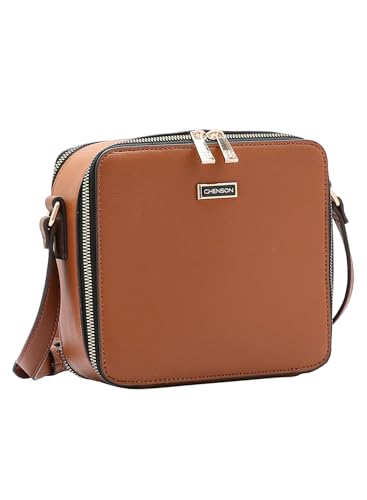 Chenson, Bolsa Feminina Chenson Tiracolo Baú Transversal Original Cor:Marrom