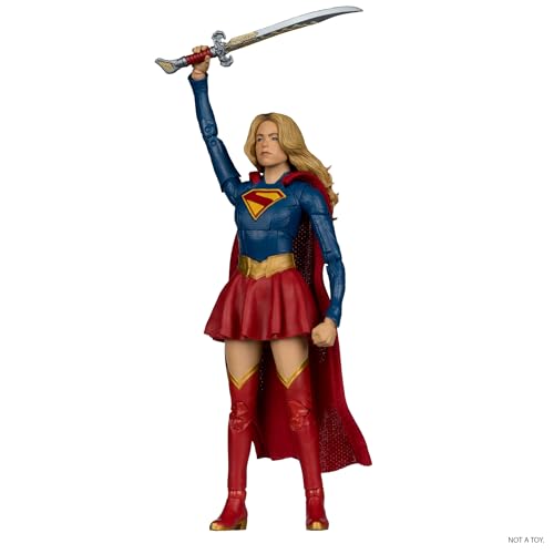 McFarlane Toys- DC Multiverse Supergirl and Baby Krypto (Supergirl Movie) 7in Action Figure (Deluxe Theatrical Edition)