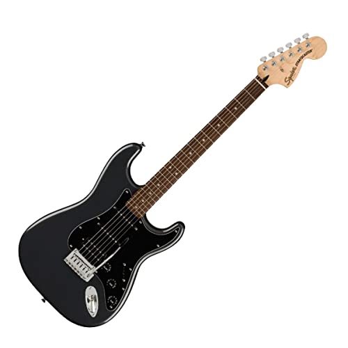Squier Affinity Stratocaster HSS Pack – Charcoal Frost Metallic - Les Beatles, Paul McCartney, John Lennon, RIngo Starr, George Harrison Squier Affinity Stratocaster HSS Pack - Charcoal Frost Metallic – Image 4
