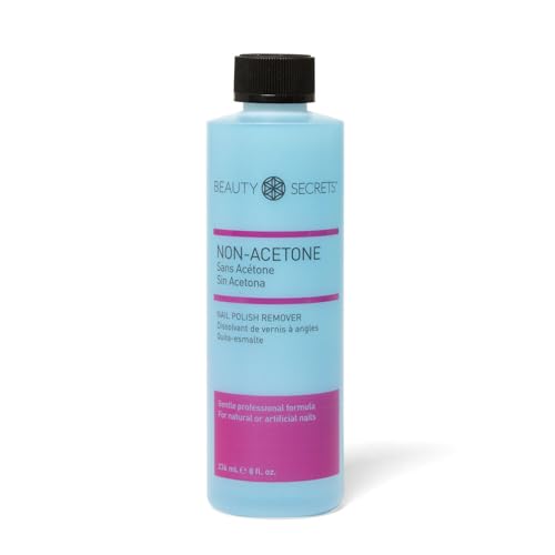 Beauty Secrets NonAcetone Nail Polish Remover, Fast Acting, Gentle on Natual Nails, Professional...