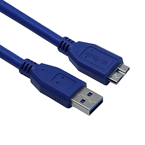 SPIN CART USB 3.0 Hard Disk Cable, Type A to Micro B Cable Compatible for WD Western Digital My Passport and Elements Hard Drives (1 Meter, Blue) (B07NGR33BF) Amazon Price History, Amazon Price Tracker
