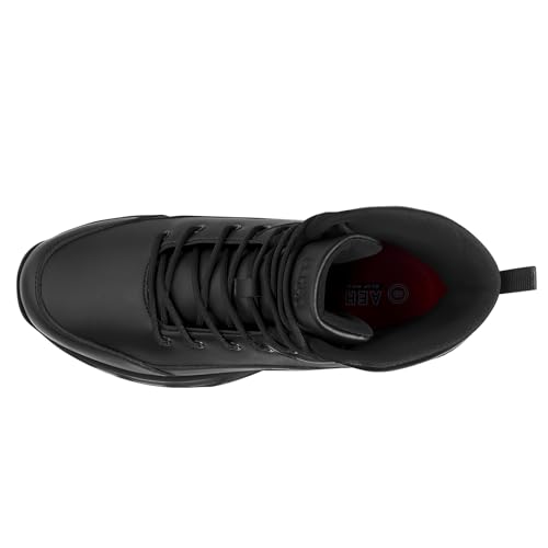 Image of Non Slip Work Boots for Men Slip Resistant Shoes for Chef Kitchen Restaurant Food Service Working Waterproof Ankle Boot Cotton-Padded Outdoor Walking Sneakers