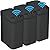 3 PACK - Bathroom Trash Can with Lid - 2.5 Gallon Automatic Trash Cans Touchless - Bedroom, Office - Small Smart Garbage Can - Electric, Narrow - Motion Sensor Trash can Bathroom ( Matte Black )