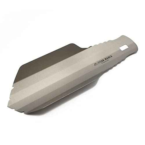 TITAN MANIA(チタンマニア) スコップ チタン製 超軽量 頑丈 小型 携帯 シャベル ハンドスコップ こて アウトドア 便利 防災 収納袋付き キャンプ用品 (スコップ) TITAN MANIA(チタンマニア) スコップ チタン製 超軽量 頑丈 小型 携帯 シャベル ハンドスコップ こて アウトドア 便利 防災 収納袋付き キャンプ用品 (スコップ)