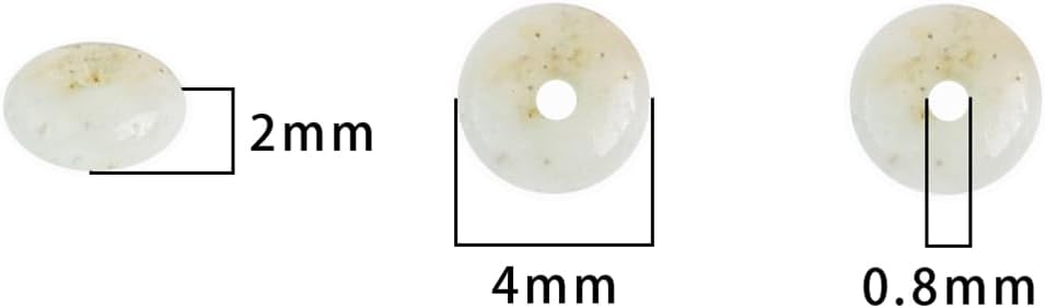 Natural Amazonite Spacer Beads Caps Rondelle Disk Loose Beads for Beading Jewelry Making 4mmx2mm 38cm - Image 2