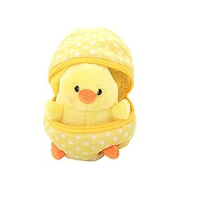 Plushland Plush Stuffed Animal 6 Inches Zip Up Egg Hideaway Cute Yellow Pastel and Polka Dot Easter Colors Spring Inspired Gift for Girls and Boys Birthday Mother's Day (Easter Chick) Plushland Plush Stuffed Animal 6 Inches Zip Up Egg Hideaway Cute Yellow Pastel and Polka Dot Easter Colors Spring Inspired Gift for Girls and Boys Birthday Mothers Day Easter Chick