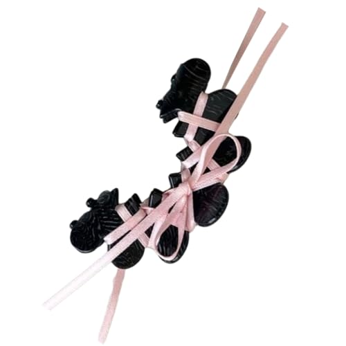 Fashionable Acrylic Hair Clip Ribbon Tie Bow Acetate Claw Accessory for Women
