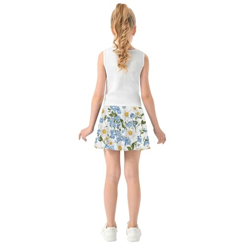 Skirt for Girls with Built in Shorts Flowy Golf Skirts for Little Girls Sports Skirts for Kids with Pockets4
