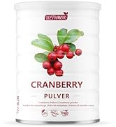Poudre de canneberge Premium 450 g - Séchage par pulvérisation de jus - 100 % naturel - Canneberges sauvages