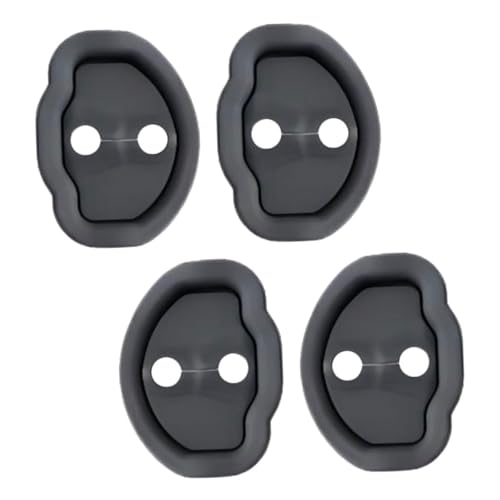GALPADA 4pcs Silicone Car Door Lock Protective Covers Shock Absorbing Latches Guards for Model Y Rust Resistant Soft Door Lock Stopper Pads for Vibration and Noise Reduction