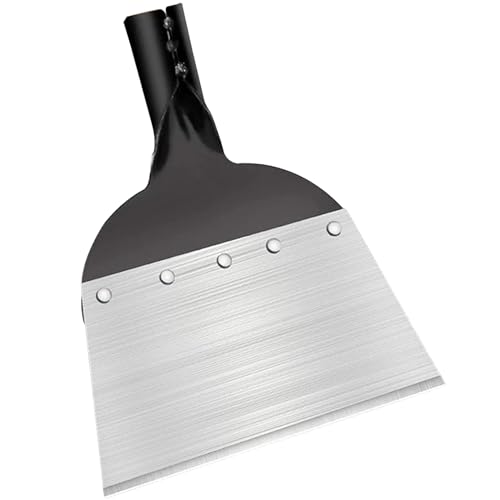 Xrten 1 Pezzi Pulizia del Giardino All'aperto,Pala Piatta in Acciaio Pala per Pulizia Pala per Diserbo Pala da Giardino Multifunzionale Vanga da Giardino Diserbo Piantare Strumento Adatto per Diserbo