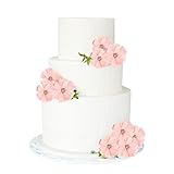 Keaziu 20 Pack Flower Cupcake Toppers for Flower Baby Boy Girl Cupcake Picks Spring Theme Party Decorations Supplies for Baby Shower Birthday Party Decorations Pink