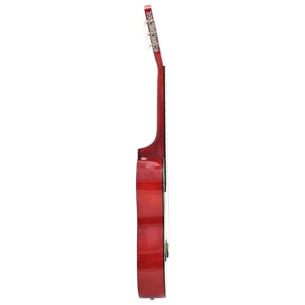 Chitarra classica 3/4, 91,4 cm, per principianti, chitarra da concerto, con custodia, tracolla, plettri, accordatore e corde, in legno di tiglio, naturale