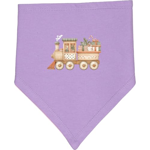 inktastic Cozy Winter Christmas Train Baby Bandana Bib
