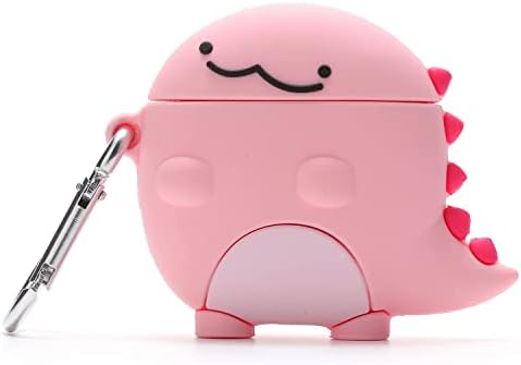 Compatible with Airpods 1&2 case，3D Cute Funny Silicone Skin Care Bottles Case Design, Accessories Key Chain Suitable for Fashion Girl Child Teen Boy Airpods 1&2Case (Pink Dragon)