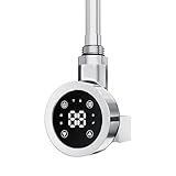 KESANITAR Heizstab für Handtuchheizkörper Elektrisch mit Thermostat, geeignet für Badheizkörper Heizkörper und Handtuchwärmer (Chrome, 600W)