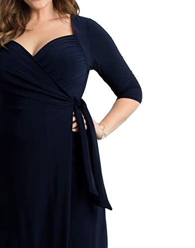 Kiyonna Women's Plus Size Sweetheart Knit Wrap Dress2