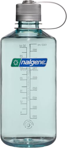 Image of Nalgene Leak Proof Tritan BPA-Free Water Bottle - 32 oz Narrow Mouth - Made in the USA for Outdoor Use & Daily Hydration (Seafoam) (Pack of 6)