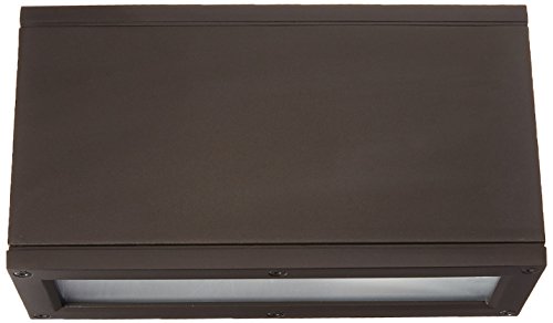 Exclusive Discount 80% Offer WAC Lighting WS-W2510-BZ Rubix LED Outdoor Rectangular Up and Down Wall Light Fixture, One Size, White/Bronze